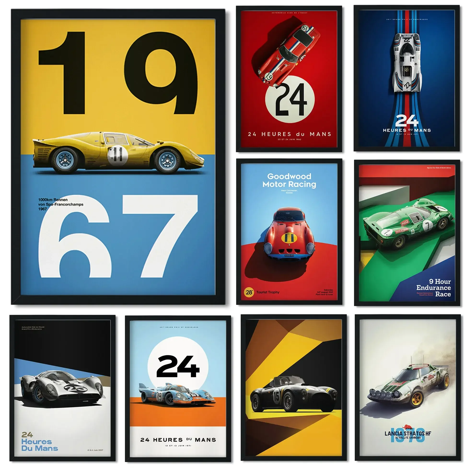 Home Improvement Quotes - Retro Cars Poster Esthetiek 24 Heures