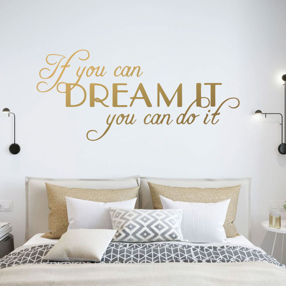 Home Improvement Quotes - Grote citaten motiverende droomzinnen muursticker woondecoratie