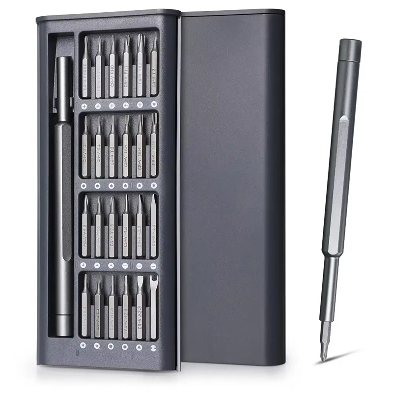 Screwdriver Set Precision - 25-in-1 magnetische precisieschroevendraaierset met 24-delige mini-zakschroevendraaierset