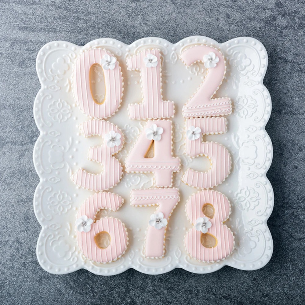 Home Improvement Diy - Grote cijfervormige koekjesvormpjes, biscuitvormpjes, keukenbakvormen, bakgerei,