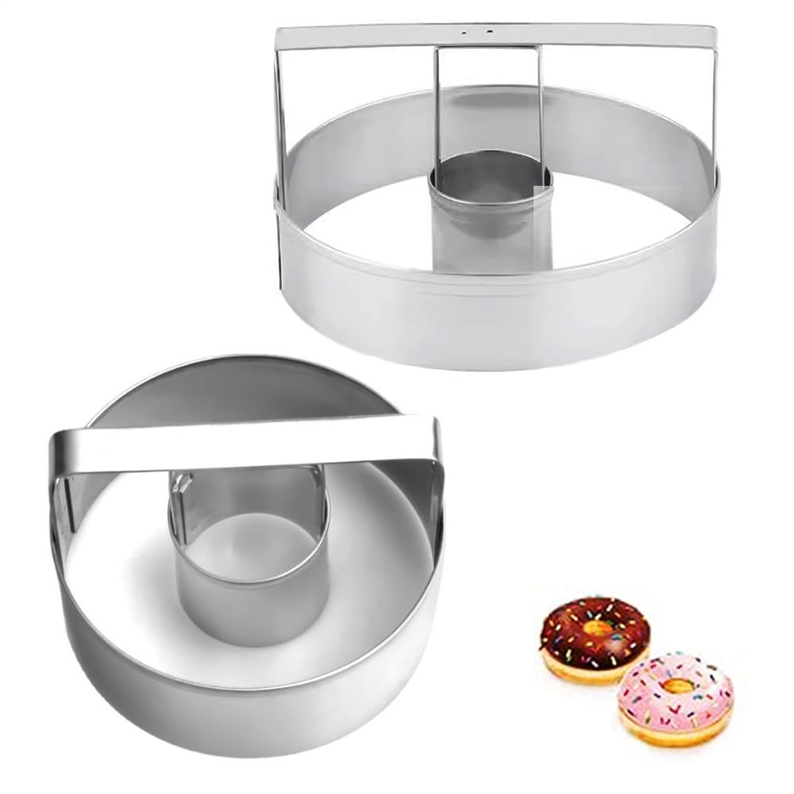 Home Improvement Diy - Roestvrijstalen koekjesvormer Keuken Bakken Ronde donutvorm