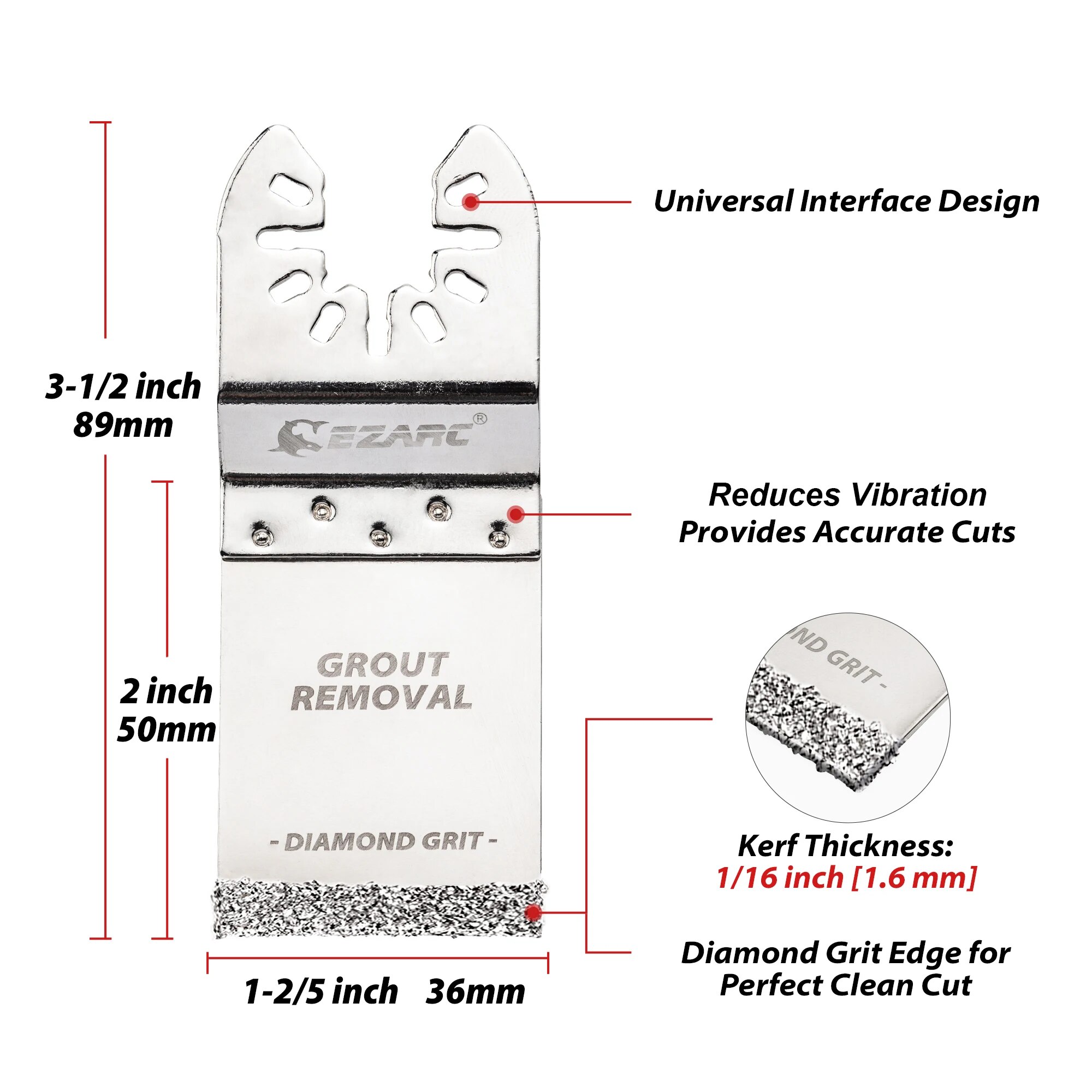 EZARC 3PCS Diamant Oscillerend - Grout Saw Removal recensie en prijs