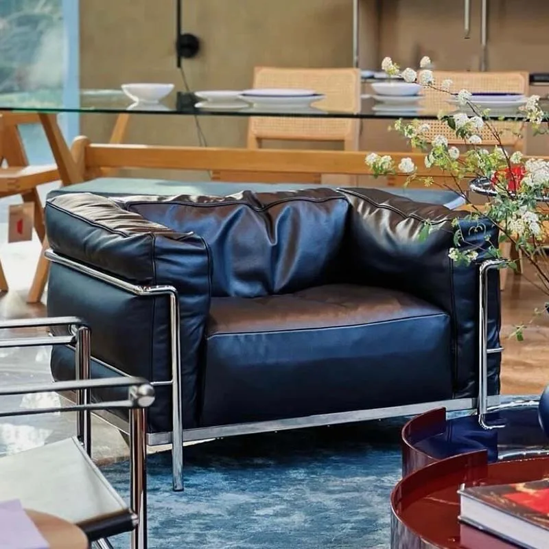 Service Zwarte luxe bank Leder - Home Improvement And Services recensie en prijs