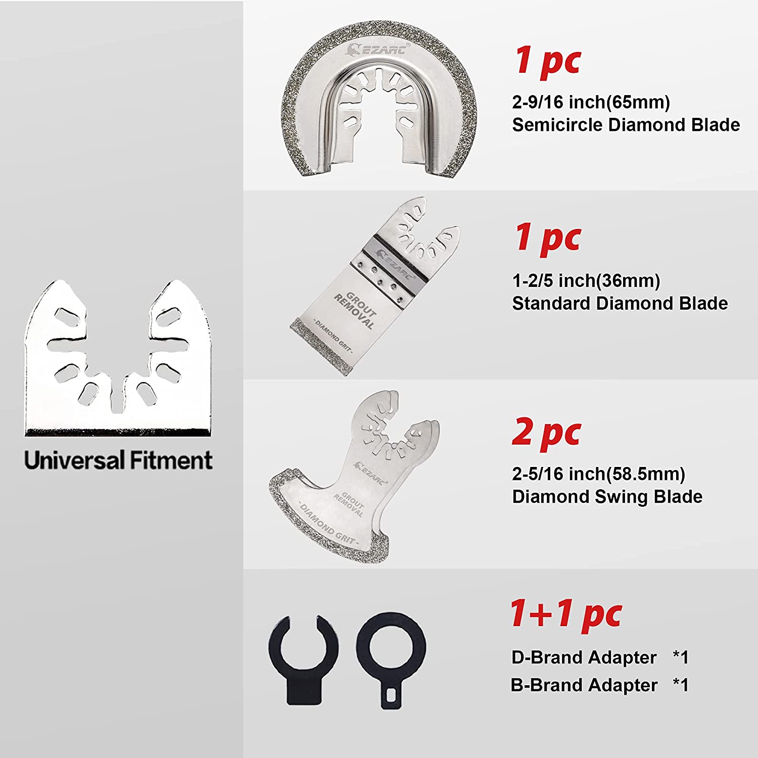 EZARC 4-delige diamant oscille - Grout Saw Removal recensie en prijs