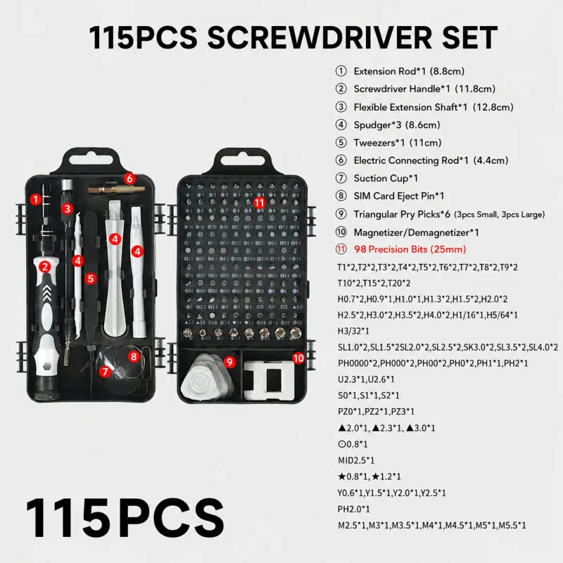 Draagbare 115-in-1 magnetische - Home Improvement Guide recensie en prijs