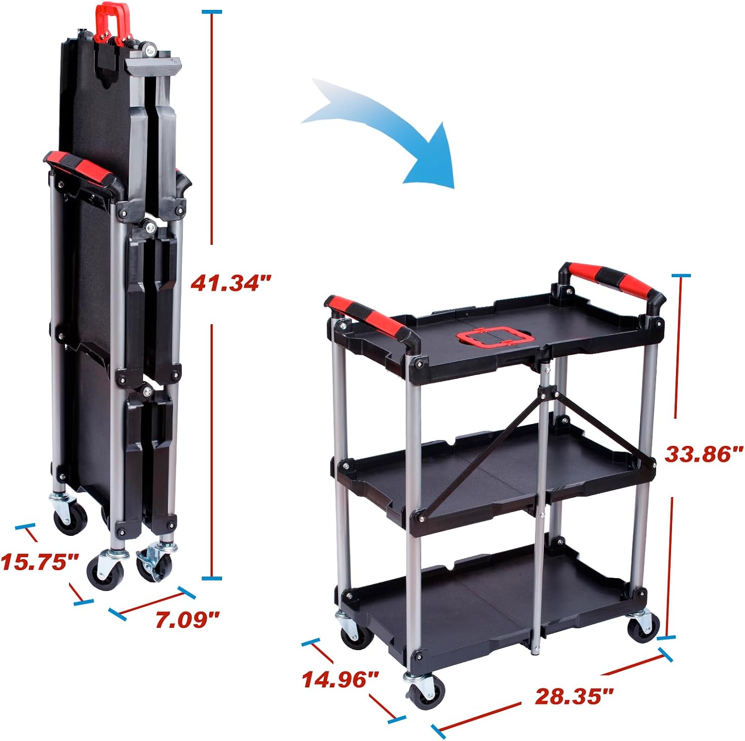 3-laags opvouwbare rollende we - Home Improvement Tim recensie en prijs